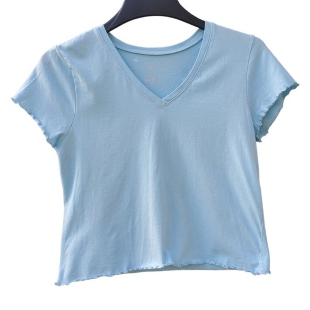 Urban Rebel Light Blue Cropped Tee